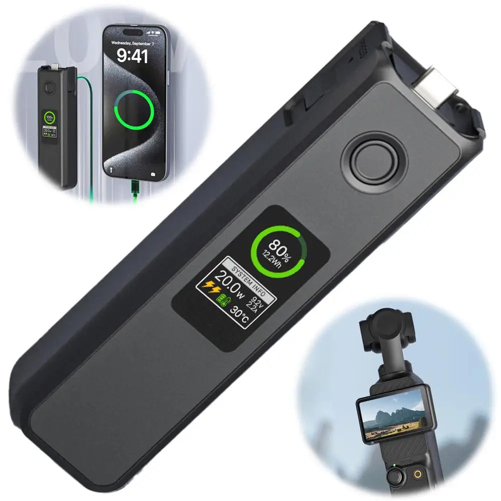 For DJI Osmo Pocket 3 Handheld Gimbal 5000Mah High-Capacity Battery Smart Fast Charging Sports Camera Accessories