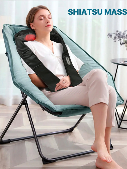 Shiatsu Back and Neck Massager Neck Massager Roller with Heat Neck and Shoulder Massager Pillow for Shoulder Body Muscle Pain Re