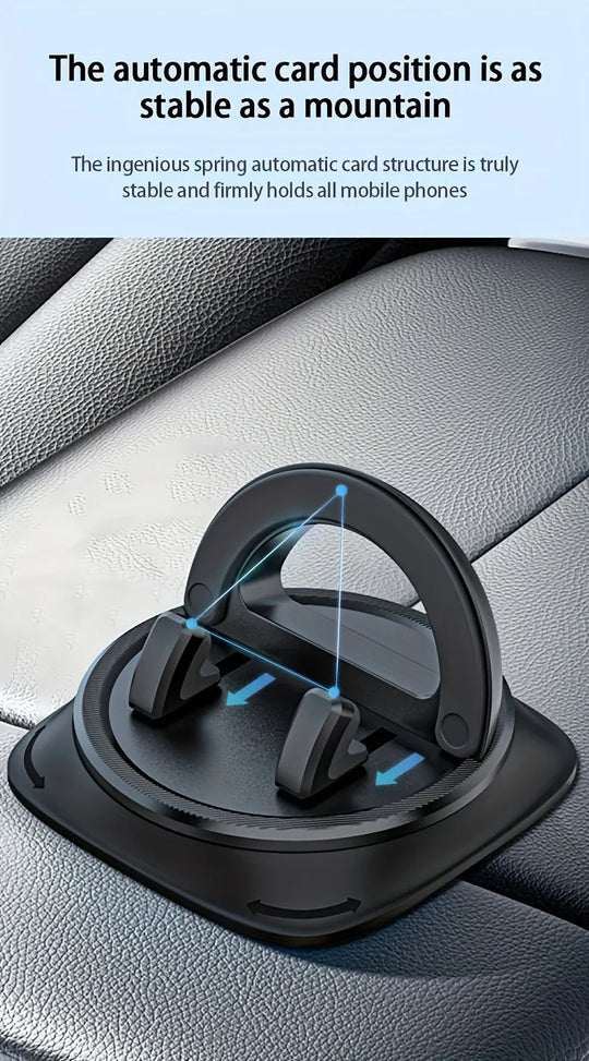 Adjustable Car Phone Holder With 360° Rotation, Silicone Anti-slip Pad, Suitable For Dashboard Navigation, Can Be Used In Cars,