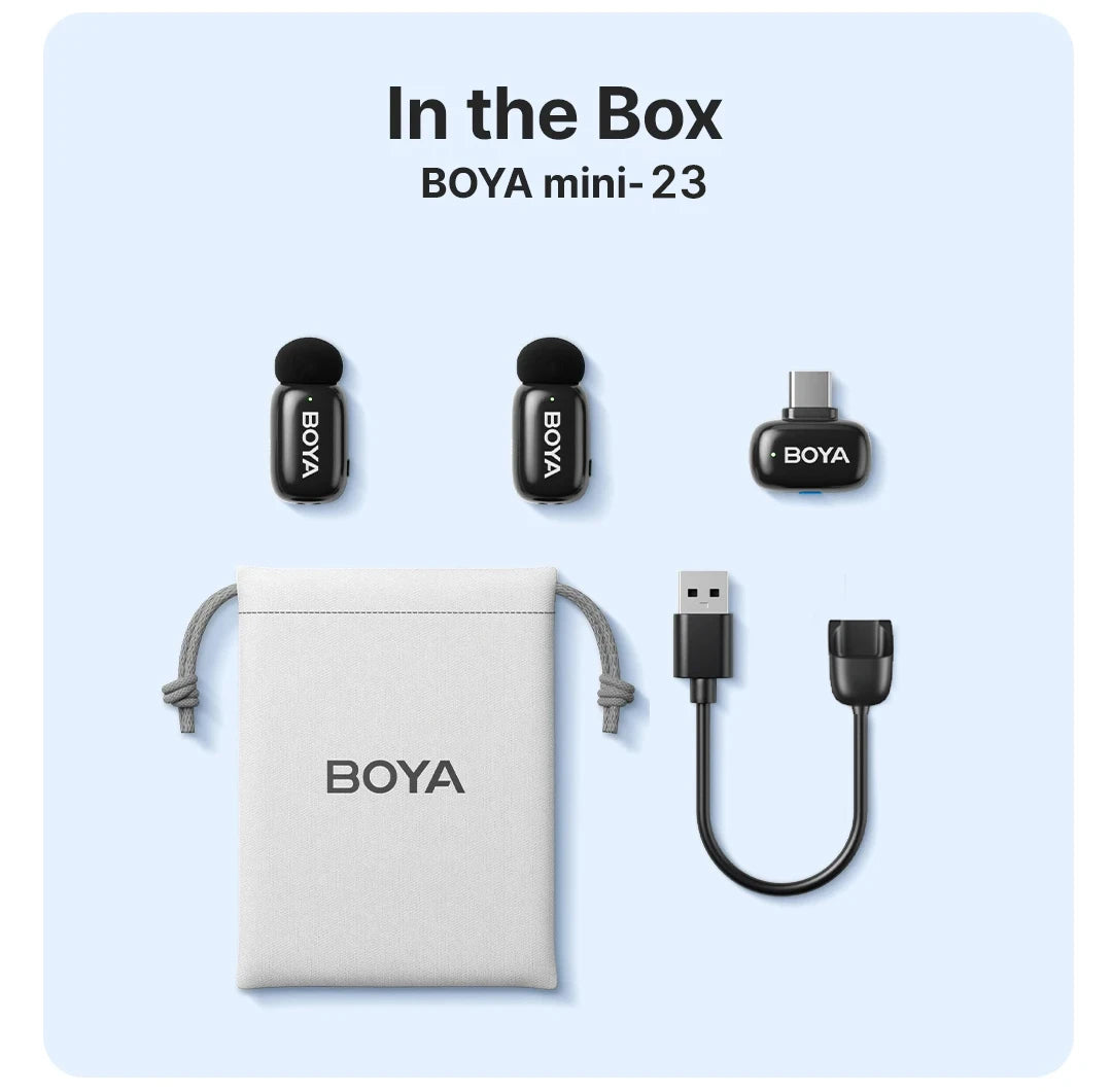 BOYA Mini Wireless Lavalier Microphone