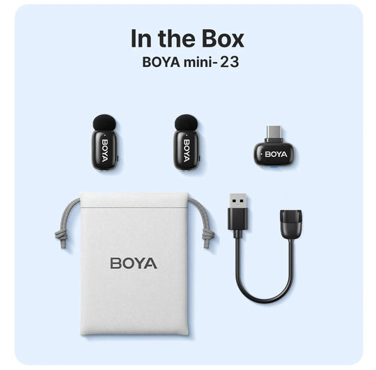 BOYA Mini Wireless Lavalier Microphone