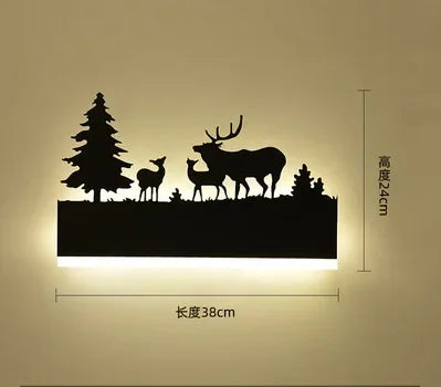 Lamp Decoration Sonce Wall Light Indoor Lighting For Living room Bedroom Bedside Light Black Wandlamp Lustre