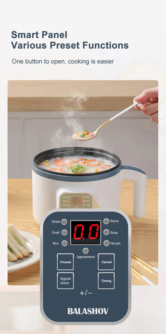Electric Mini Rice Cooker and Multifunction Pot