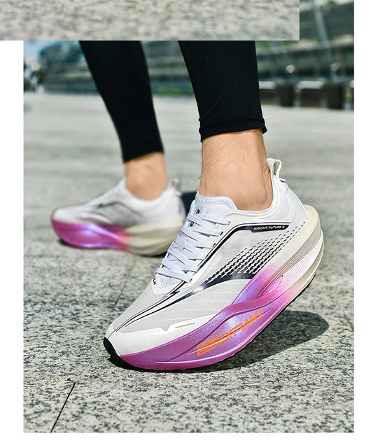 NEW Running Shoes Casual Carbon Board Marathon Men Sports Breathable Lightweight Women's Comfortable Athletic Antiship Sneakers