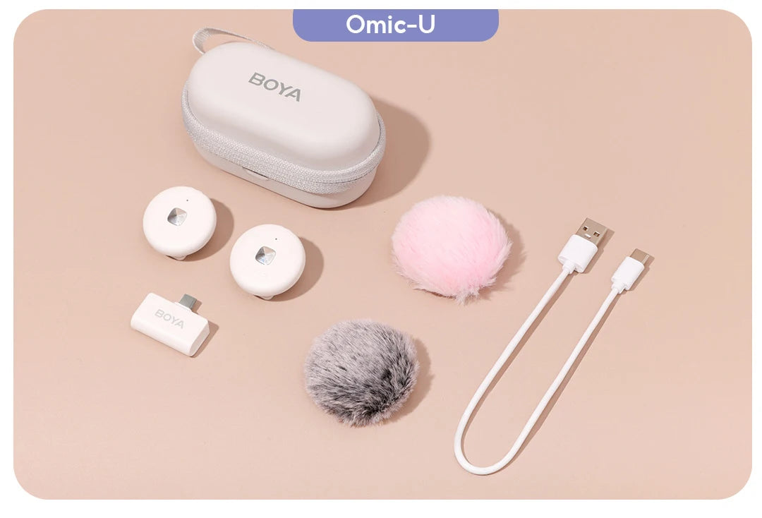 BOYA Omic D/U Wireless Lavalier Lapel Microphone