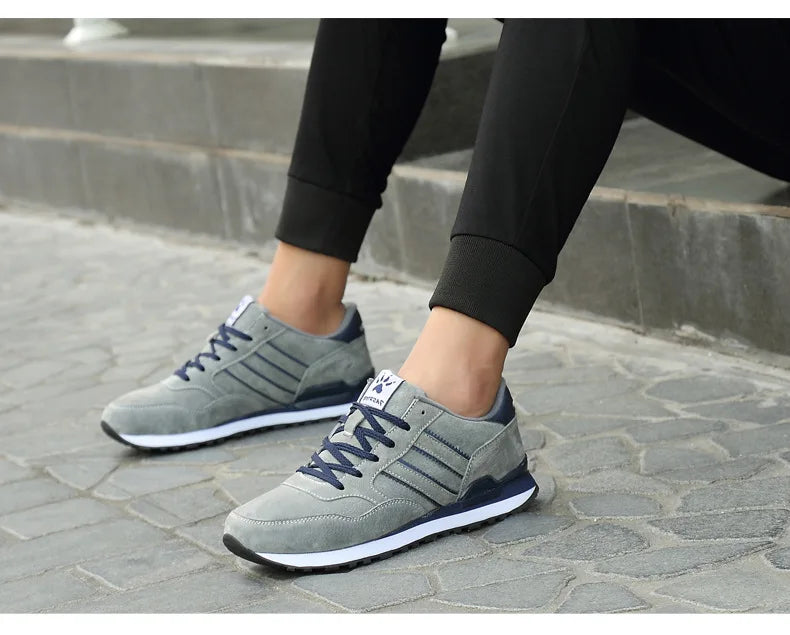 Sneakers Men Casual Shoes Light Suede 2023 New Classic Men Running shoes Outdoor Breathable Mesh Jogging Sport Shoes
