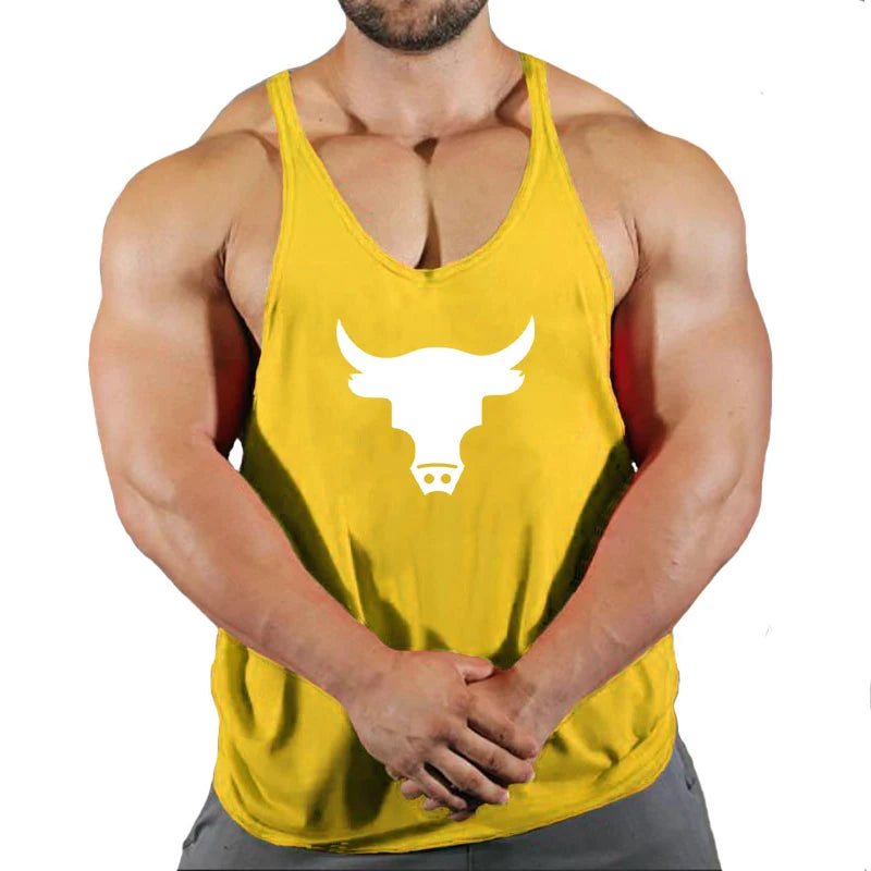 Fitness Man Gym Clothing Bodybuilding Shirt Men Men's Vest Sleeveless Sweatshirt Stringer T-shirts Suspenders Man Top Singlet