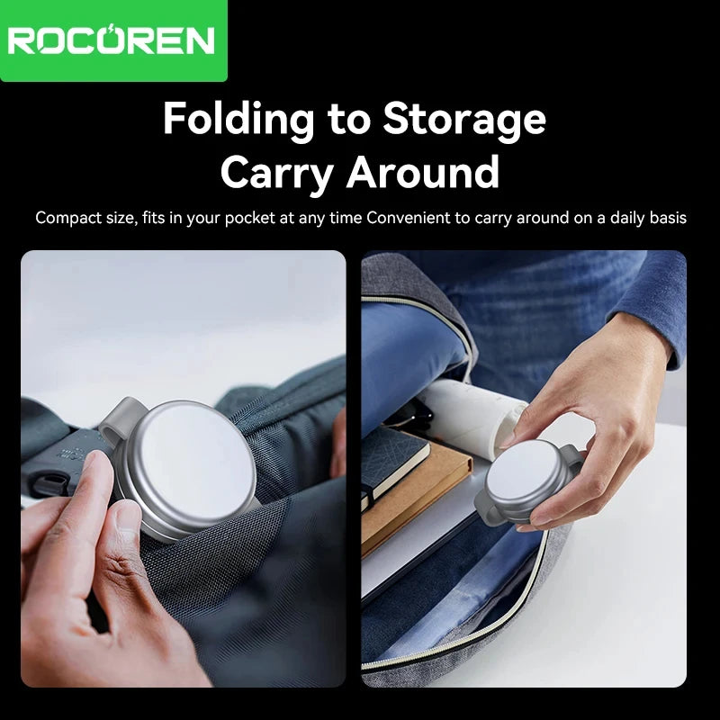 Rocoren Foldable 3-in-1 Magnetic Wireless Charger