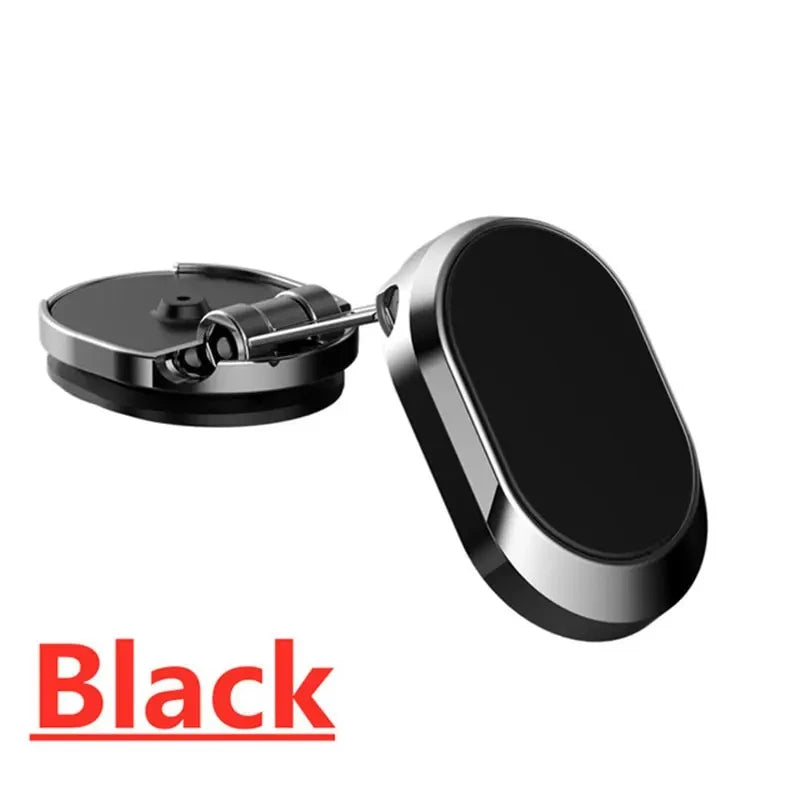 Rotating Folding Magnetic Bracket Car Dashboard Navigation Metal Bracket Suspension Multiangle Adjustment Mobile Phone Universal