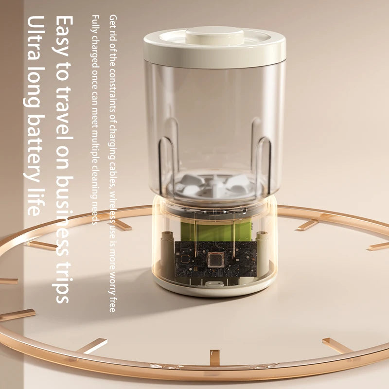 Mini Washer Underwear&Socks Makeup Brush Cleaner Washer Rechargeable Wireless Portable for Travel/Home/Dormit