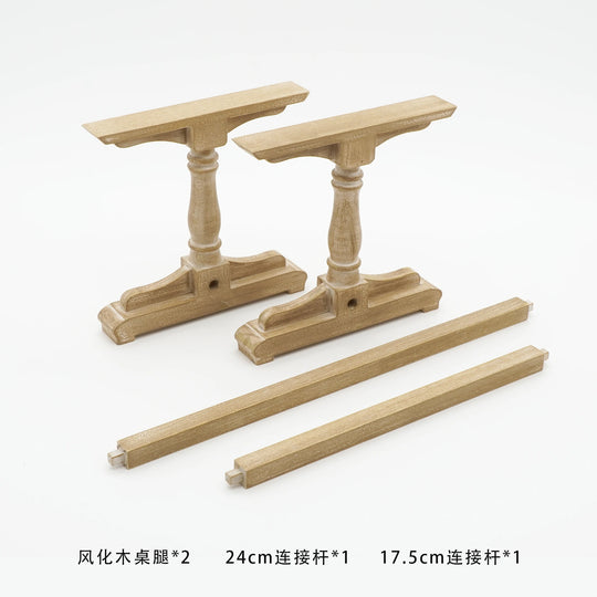 1/6 doll house model furniture accessories mini model Free combination retro table legs desktop