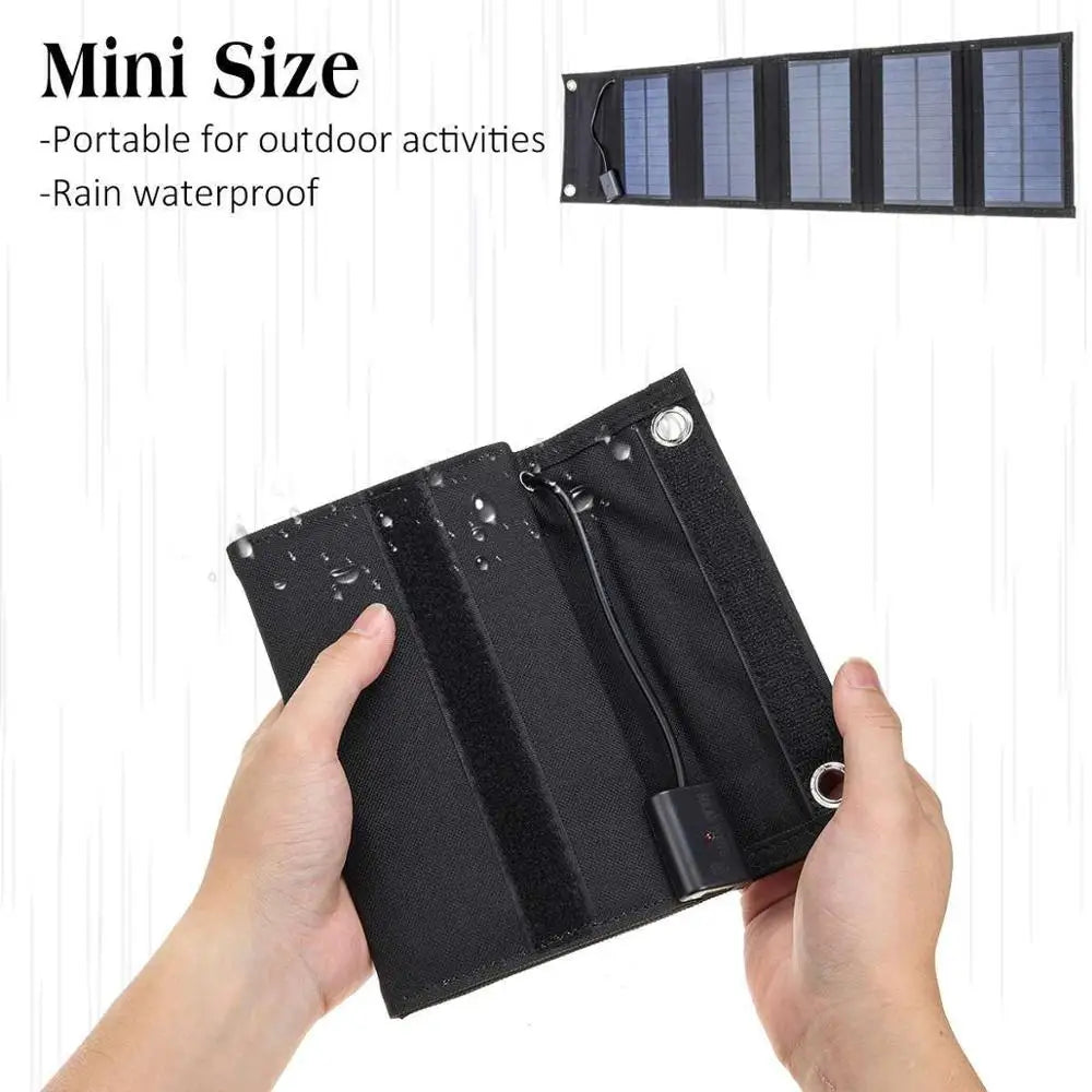 Foldable 12W USB Solar Panel Charger