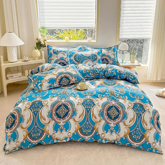 Black Marble Duvet Cover Sets Single/Queen/King Comforter Cover220x240 Reacive Printed Double Bed Cover200x200 Quilt Cover Sets