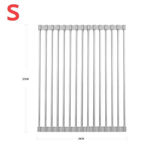 Silicone & Stainless Steel Dish Drainer