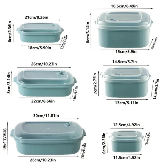 3-Pack BPA-Free Plastic Food Storage Containers with Lids