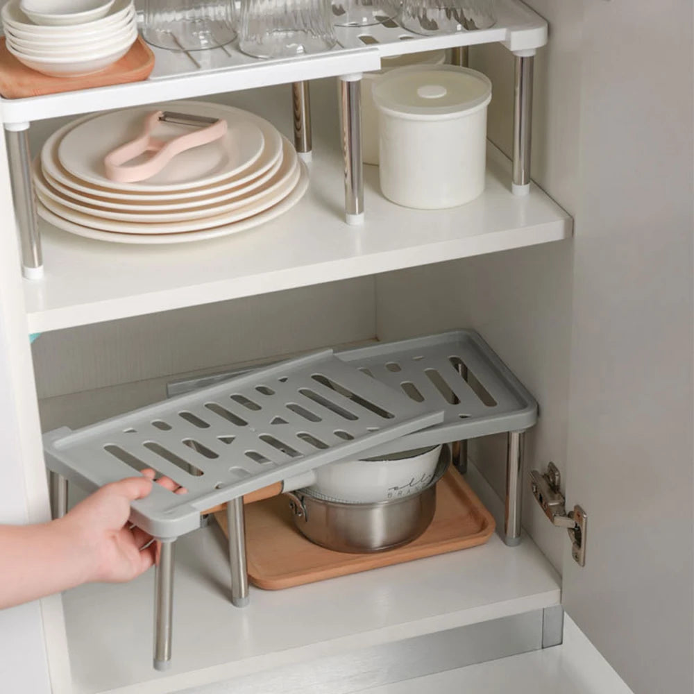 1PC Retractable Kitchen Spice Bottle Rack