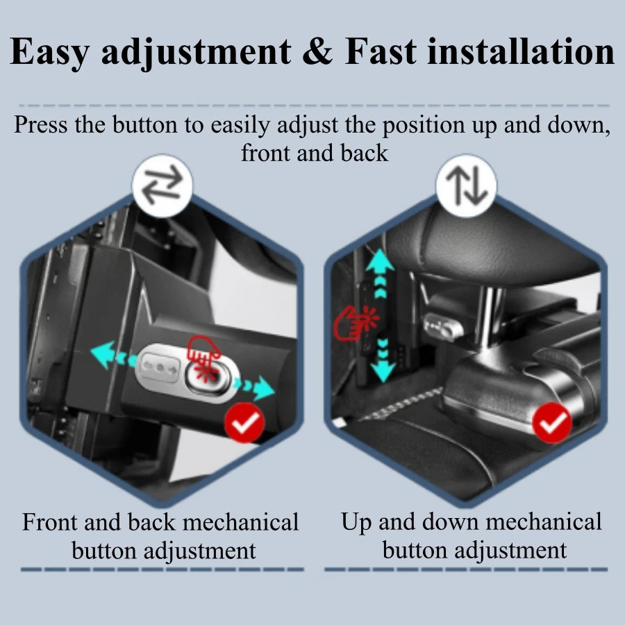 Adjustable Car Headrest Pillow
