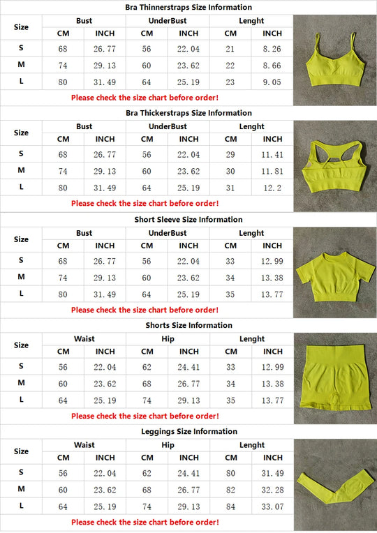 Seamless Women’s Fitness Yoga Set