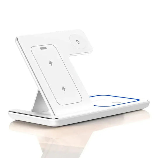 30W 3-in-1 Wireless Charger Stand with LED