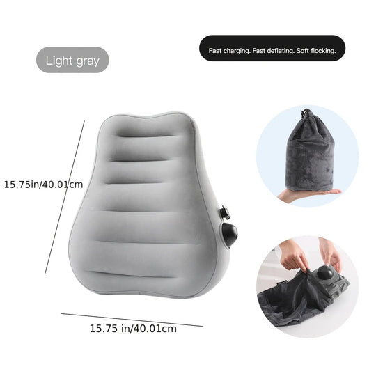 Ergonomic Inflatable Lumbar Support Pillow