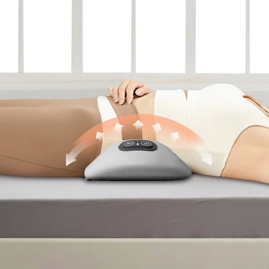 3-in-1 Back Massager with Relief Bed Sleeping Shiatsu Deep Tissue Portable Shoulder Lower Back Pain Relief Waist Massager Pillow