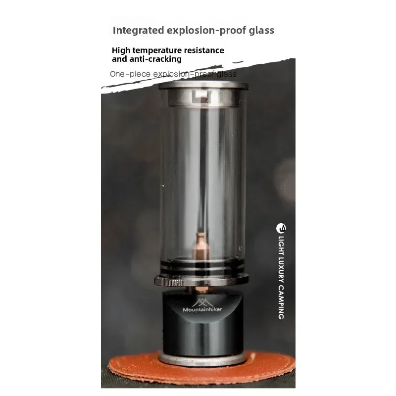 MOUNTAINHIKER Dreamlike Candlelight Lamp Tent Lighting Equipment Camping Lamp Windproof Gas Candle Lamp Outdoor Camping Lights