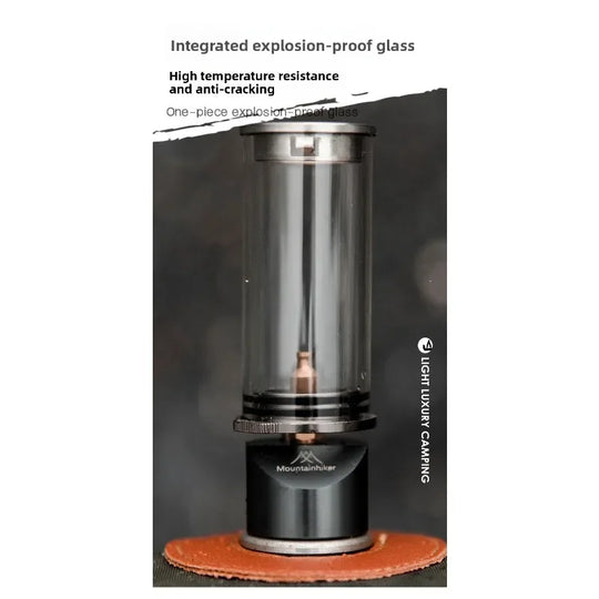 MOUNTAINHIKER Dreamlike Candlelight Lamp Tent Lighting Equipment Camping Lamp Windproof Gas Candle Lamp Outdoor Camping Lights