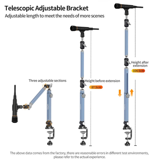 Mic Boom Arm Microphone Stand for Blue Yeti FIFINE AM8 K669B HyperX QuadCast SoloCast AT2020 Shure SM7B MV7 and Other Microphone
