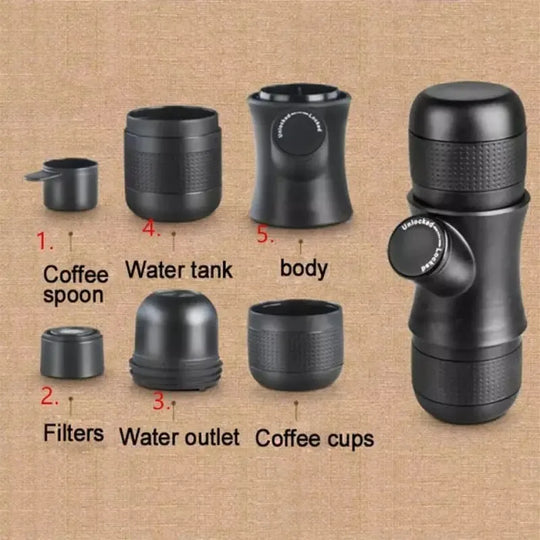 Manual Coffee Maker Portable Coffee Brewing Machine Espresso Machine For Travel And Picnic Hand Press Coffee Brewer