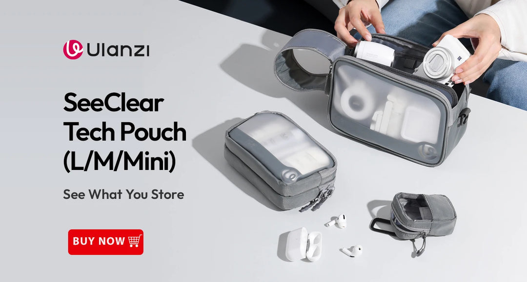 Ulanzi LM18 Led Video Fill Light IPX5 Waterproof  Magnetic 5600K for DJI Osmo Action 5/4/3 & Pocket 3 Action Camera Accessories
