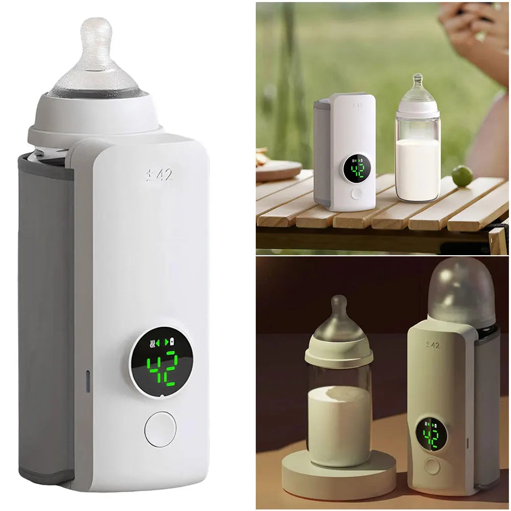 Cordless Milk Warmer with Temperature Control Baby Bottle Warmer Travel Warmer for Comfortable Baby Feeding On The Go