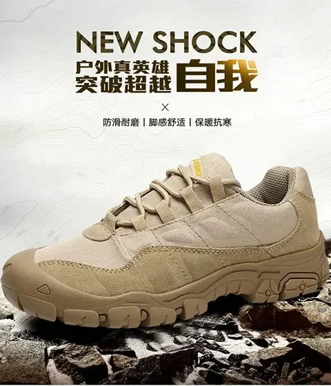 NMen's Outdoor Hiking Shoes Anti Slip Thick Soled Hiking Shoes Comfortable and Durable Walking Boots, Gray Exercise Shoes Tennis