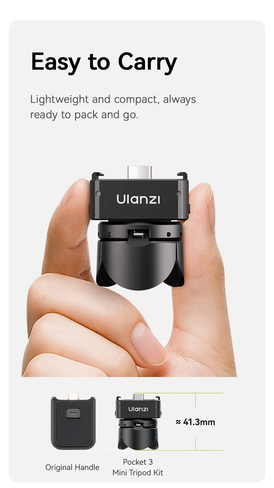 Ulanzi PK-08 | PK-11 Pocket 3 Mini Tripod Kit