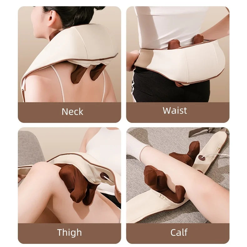 Neck & Shoulder Deep Tissue Shiatsu Massager with Heat