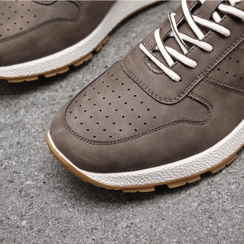KNBR Casual Sneakers  Men Trainers Leather Comfy Shoes for Walking Hiking Jogging Sport Men Trainers Men Shoes
