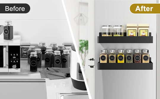4PCS Magnetic Spice Storage Rack