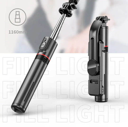 Wireless Bluetooth Double Fill Light Tripod with Remote Shutter for Android & iOS Smartphones