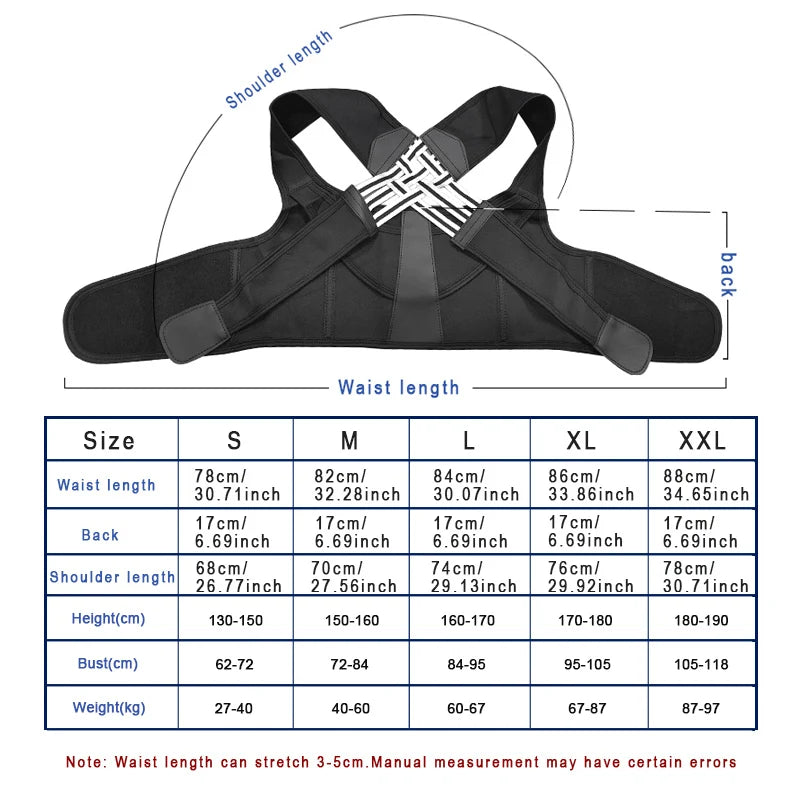 Back Brace Posture Corrector for Women & Men