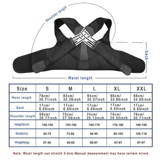 Back Brace Posture Corrector for Women & Men