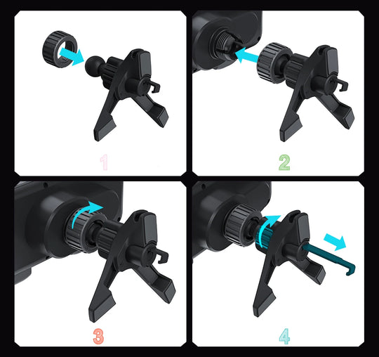 Foldable Wireless Car Phone Holder
