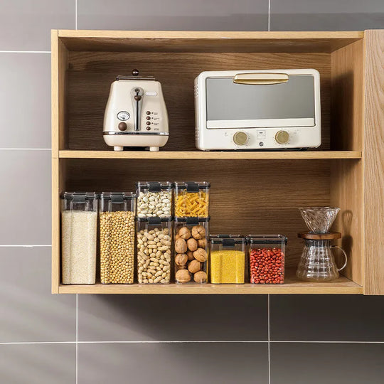 1pc Clear Food Storage Box with Lid