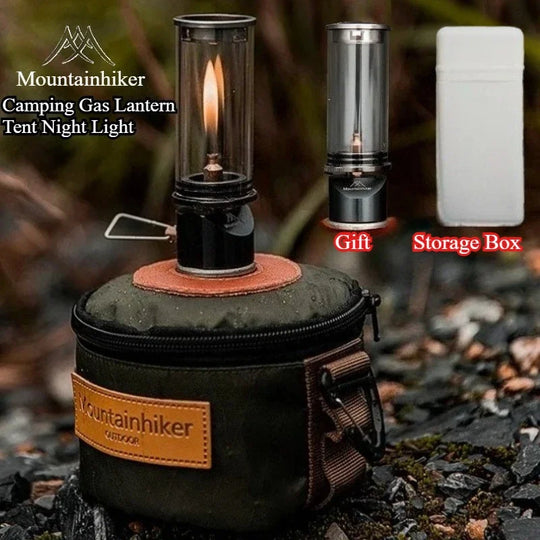 MOUNTAINHIKER Dreamlike Candlelight Lamp Tent Lighting Equipment Camping Lamp Windproof Gas Candle Lamp Outdoor Camping Lights