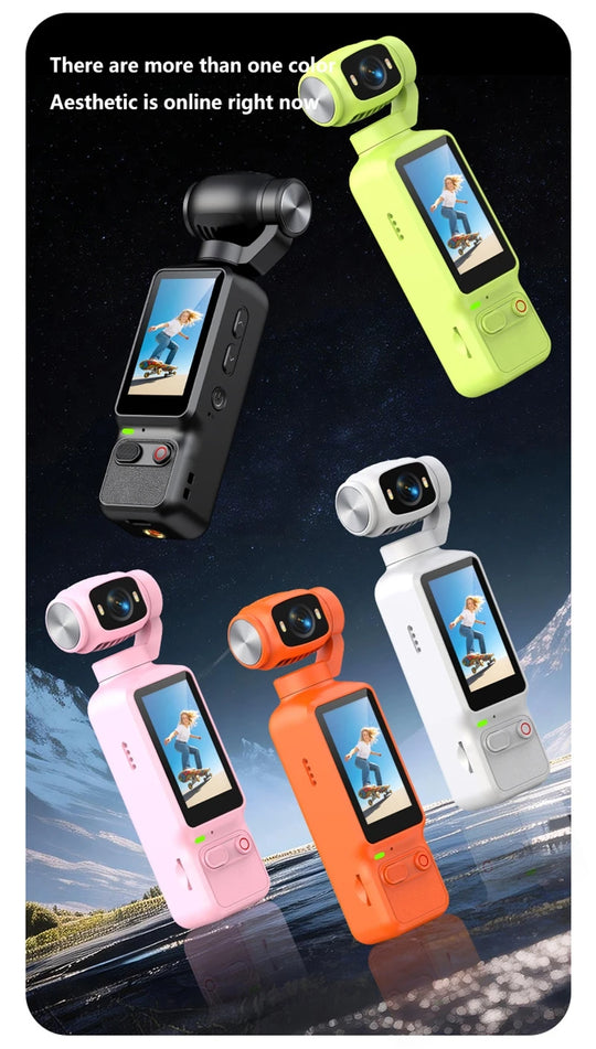 Lenovo HD 4K Action Camera 180° Rotatable For Vlog YouTube Tiktok Girls Record Life Video Recording Entry Portable Action Camera