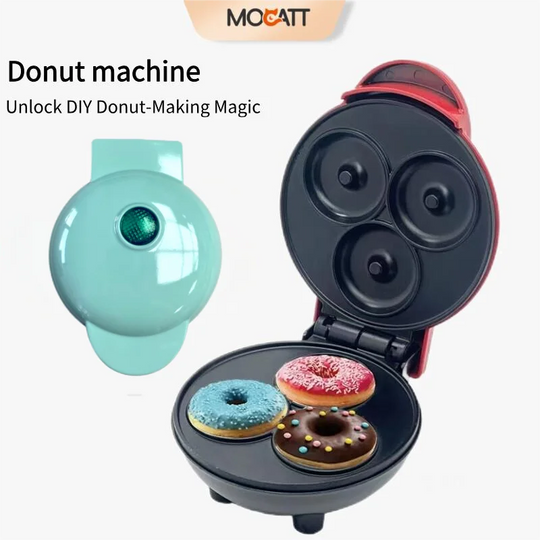 MOCATT 3-Hole Donut Maker, Food Processing Machine,Breakfast, Baking, Dessert, Cake, Kitchen Small Appliances
