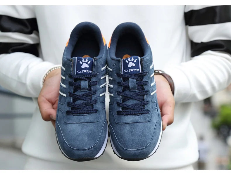 Sneakers Men Casual Shoes Light Suede 2023 New Classic Men Running shoes Outdoor Breathable Mesh Jogging Sport Shoes