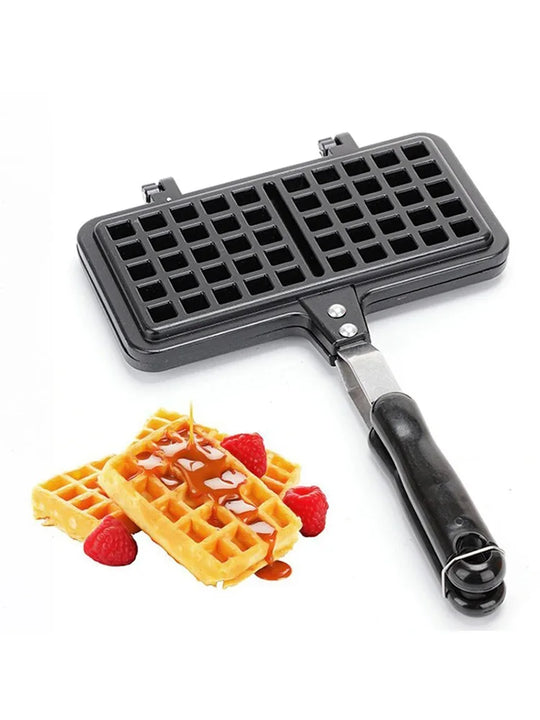 Kitchen Non-Stick Waffles Maker Machine Baking Mold Pan Bubble Egg Cake Oven Breakfast Waffle Machine Cake Maker Gas Stove Use