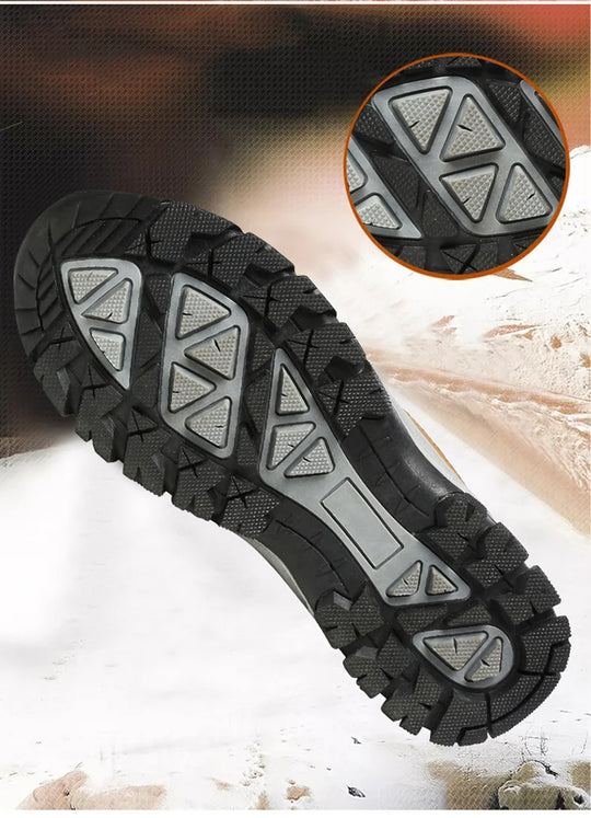 New Original Men's Outdoor Suede Leather Hiking Shoes Travel Hiking Shoes Hunting Shoes Hiking Trail Jogging Shoes Large Size 49