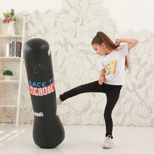 Inflatable Boxing Standing Bag Training Pressure Relief Fitness Punching Sandbag for Chilren Christmas Gifts - Jscomfortzstore