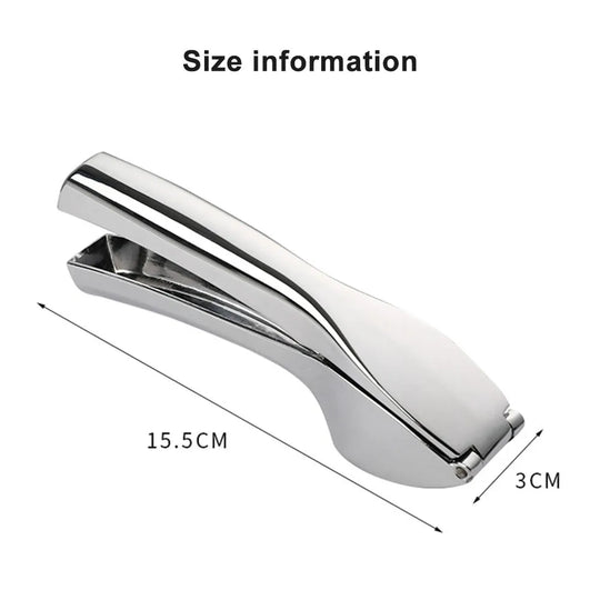 Garlic Press Manually Mashed Garlic Crusher Machine Handheld Ergonomic Grip Anti-Rust Cooking Ginger Crusher Kitchen Tools