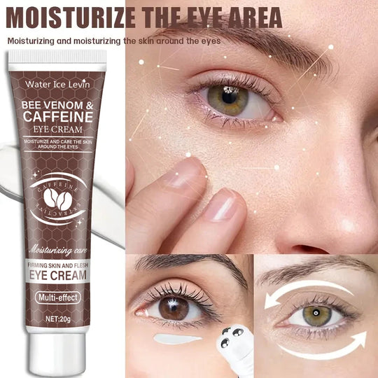 Natural Caffeine Intensive Moisturizing and Firming Eye Cream 20g, for Puffiness and Dark Circles Use It to Lift the Eye Area, Reduce Wrinkles and Signs of Aging, and Achieve a Light Beige, Relaxed Look.